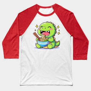 Lovable Dino Ramen Baseball T-Shirt